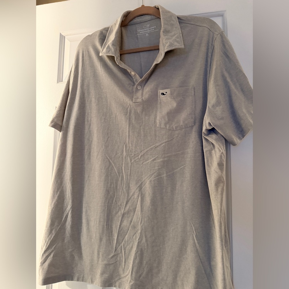 Vineyard Vines Light Gray Polo Shirt